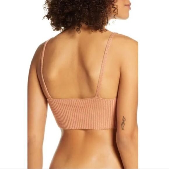 Free People You Wanna Brami Crochet Knit Crop Top - Picture 4 of 6